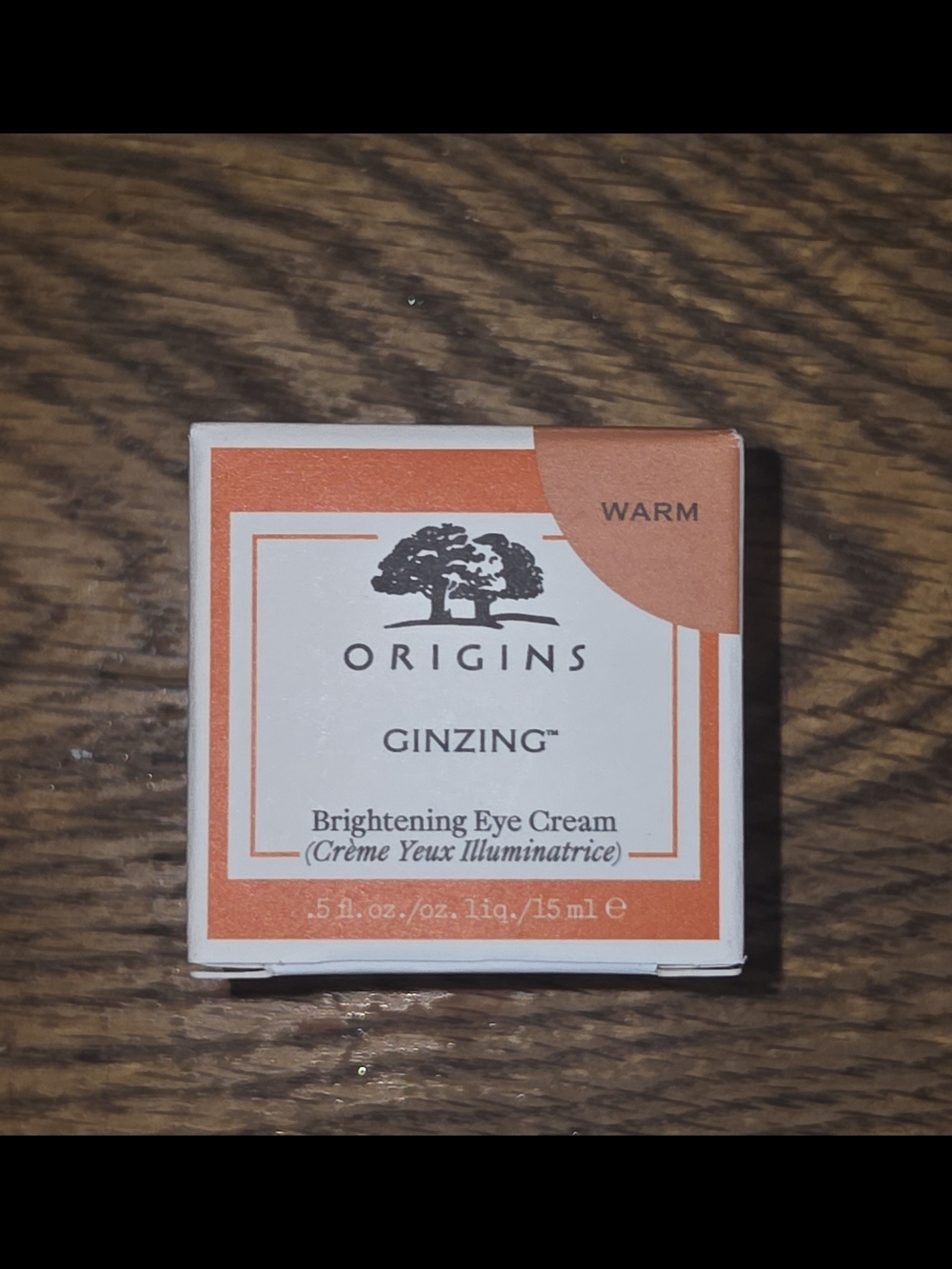 Origins Ginzing Brightening Eye Cream - Warm 0.5oz BNIB